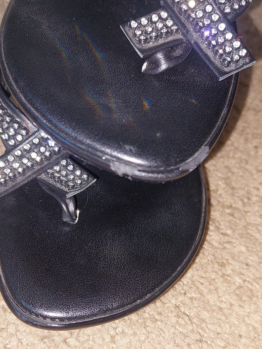 Athena Alexander Size 8 Black Wedged Sandles.